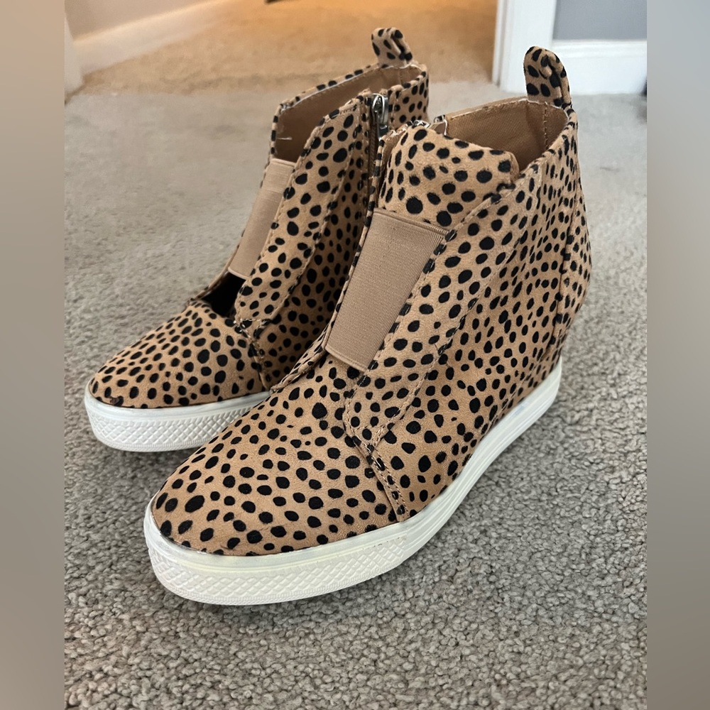 Wedge Animal Print Shoes
